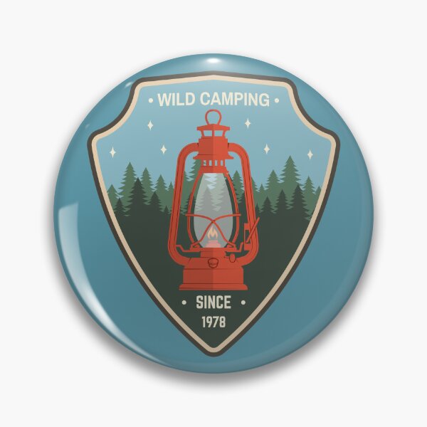 Item preview, Wild camping sticker designed and sold by sivVector.