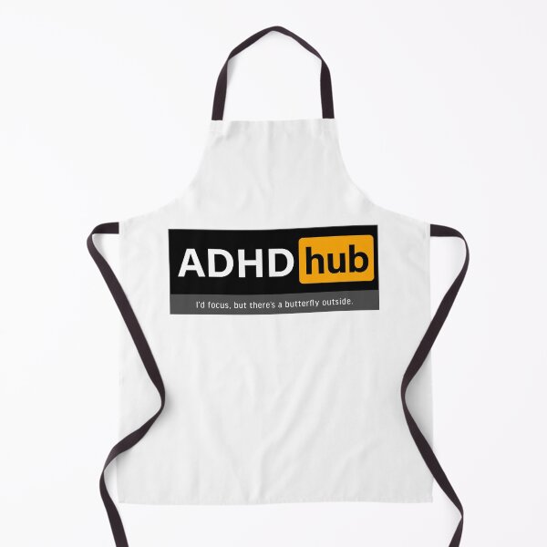 Item preview, ADHD hub; I'd focus, but there's a butterfly outside. designed and sold by FoxWink Inc.