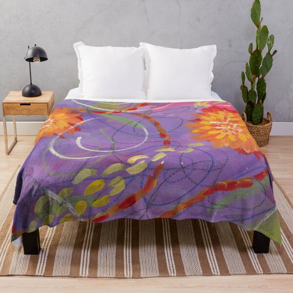 Item preview, Orangle Flowers Abstract #2 designed and sold by Taunya Tae at Artzy-One Studio.