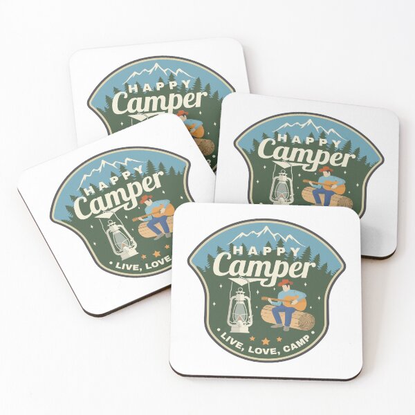 Item preview, Live, Love, Camp Sticker designed and sold by sivVector.