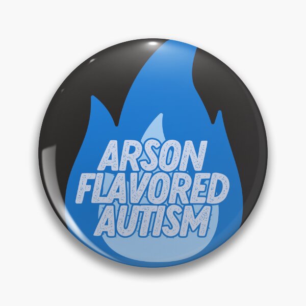 Item preview, arson flavored autism (blue flame) designed and sold by goblinbabe.