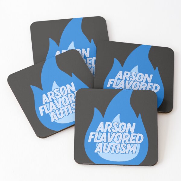 Item preview, arson flavored autism (blue flame) designed and sold by goblinbabe.