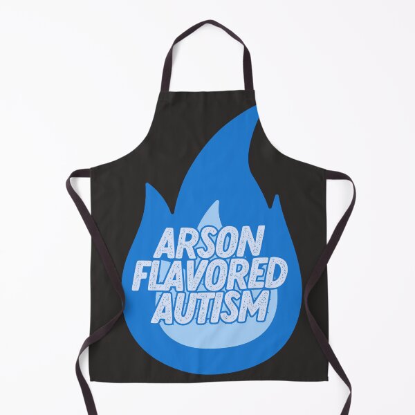 Item preview, arson flavored autism (blue flame) designed and sold by goblinbabe.