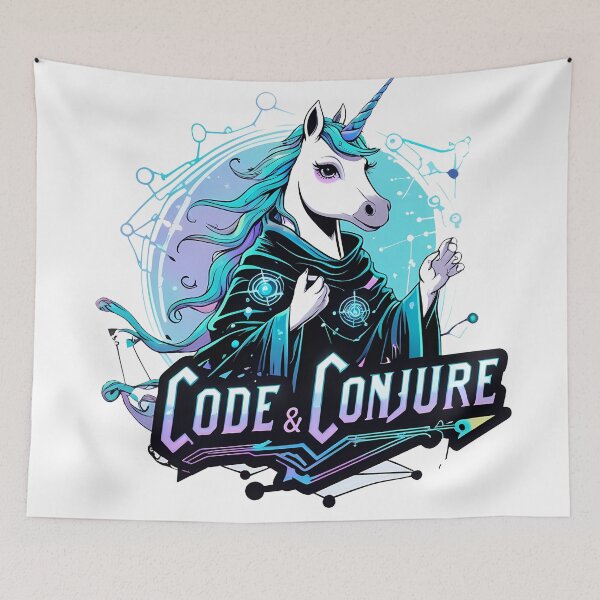 Item preview, Code & Conjure Unicorn: Digital Sorcery designed and sold by zoughlal.