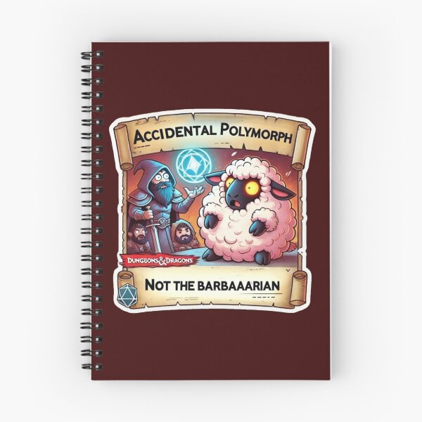 Item preview, Not the Barbaaarian – Funny D&D Polymorph Sticker designed and sold by jp-item.