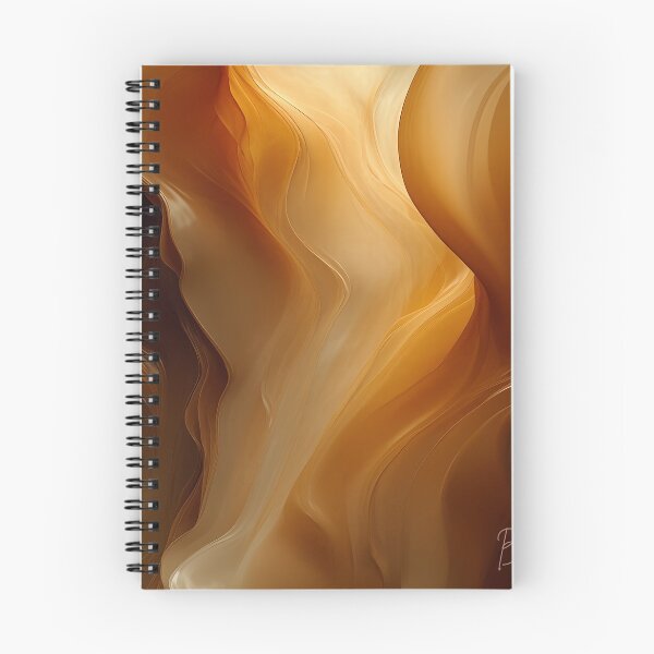 Item preview, Mocha Mousse abstract depiction of silky coffee and caramel waves designed and sold by Benitty.