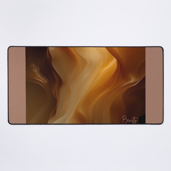 Item preview, Mocha Mousse abstract depiction of silky coffee and caramel waves designed and sold by Benitty.