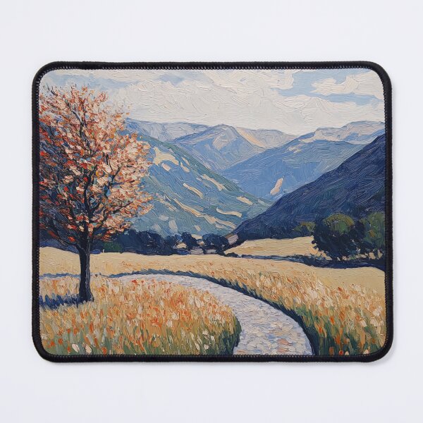 Item preview, Andorra landscape | Post-impressionist painting style designed and sold by ComicsFactory.