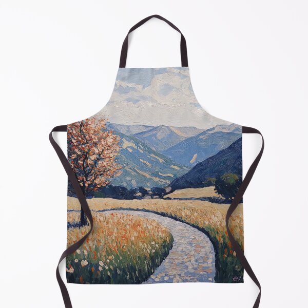 Item preview, Andorra landscape | Post-impressionist painting style designed and sold by ComicsFactory.