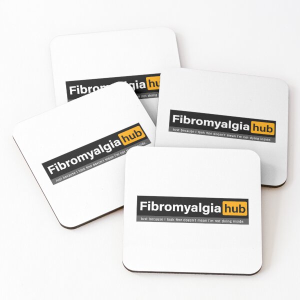 Item preview, Fibromyalgia hub; Just because I look fine doesn't mean I'm not dying inside. designed and sold by FoxWink Inc.