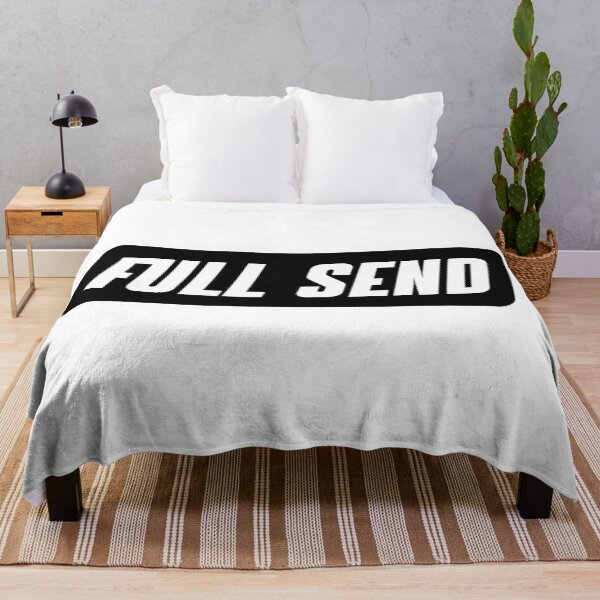 Item preview, Full Send Black with White stroke designed and sold by NicolasBishop.