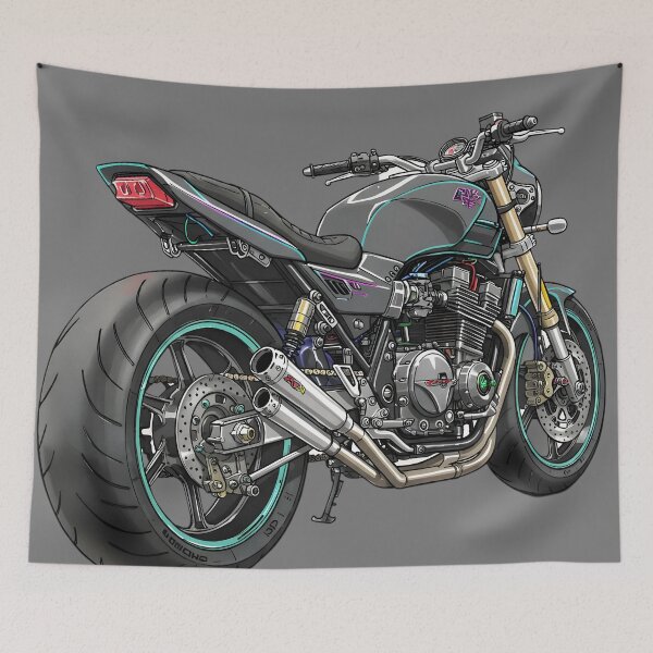 Item preview, Cyberpunk Bosozoku Motorcycle: Japanese Custom Bike designed and sold by Brendan Arthur Ring.