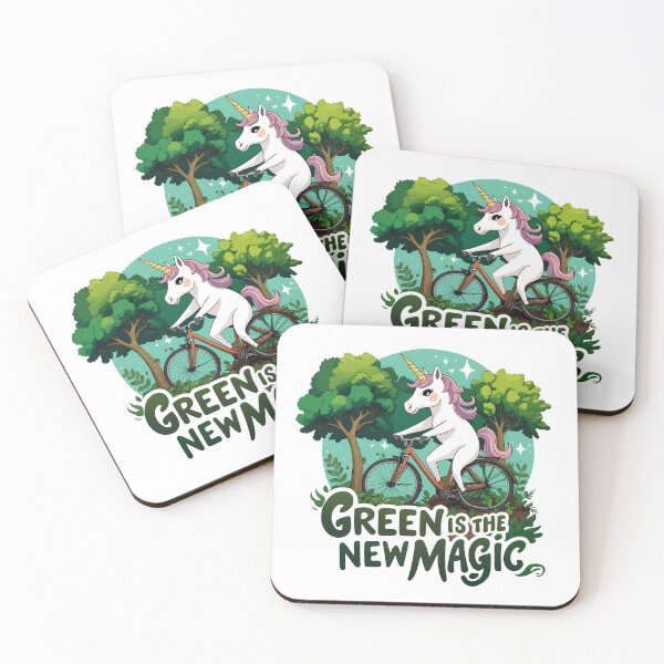 Item preview, Green is the New Magic – Eco-Activist Unicorn designed and sold by zoughlal.