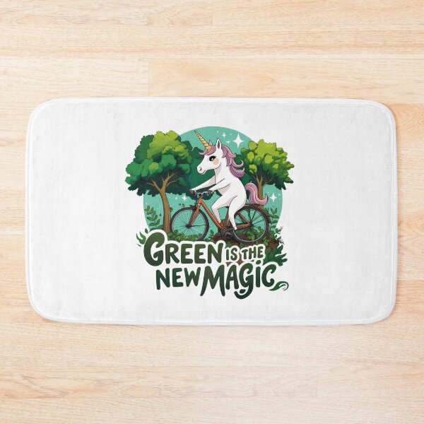 Item preview, Green is the New Magic – Eco-Activist Unicorn designed and sold by zoughlal.