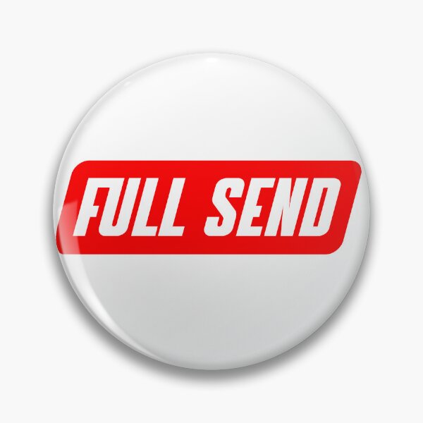 Item preview, Full Send Red with White stroke designed and sold by NicolasBishop.