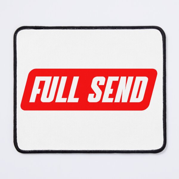 Item preview, Full Send Red with White stroke designed and sold by NicolasBishop.