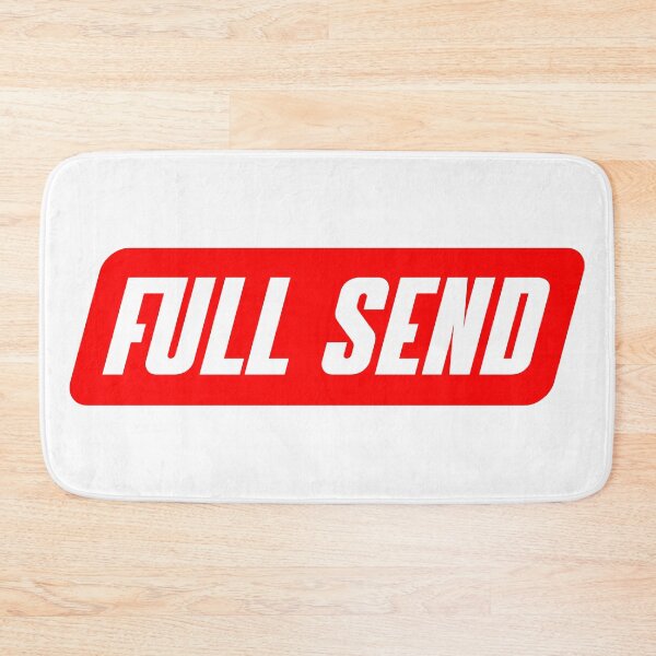 Item preview, Full Send Red with White stroke designed and sold by NicolasBishop.