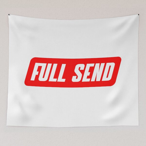 Item preview, Full Send Red with White stroke designed and sold by NicolasBishop.