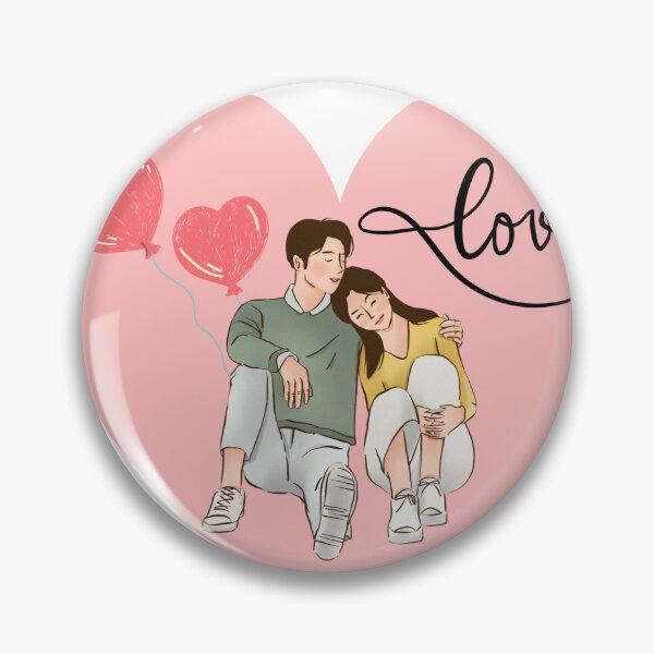 Item preview, "Romantic Couple Illustration - Love Art for T-Shirts & Gifts" designed and sold by pixelandpalette.