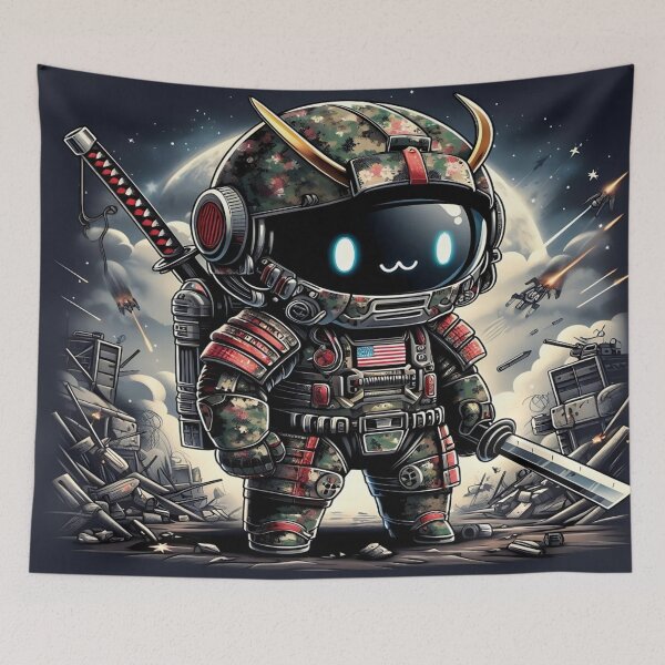 Item preview, Galactic Samurai Mecha Force - Model 6 designed and sold by NeonBot_Shop.