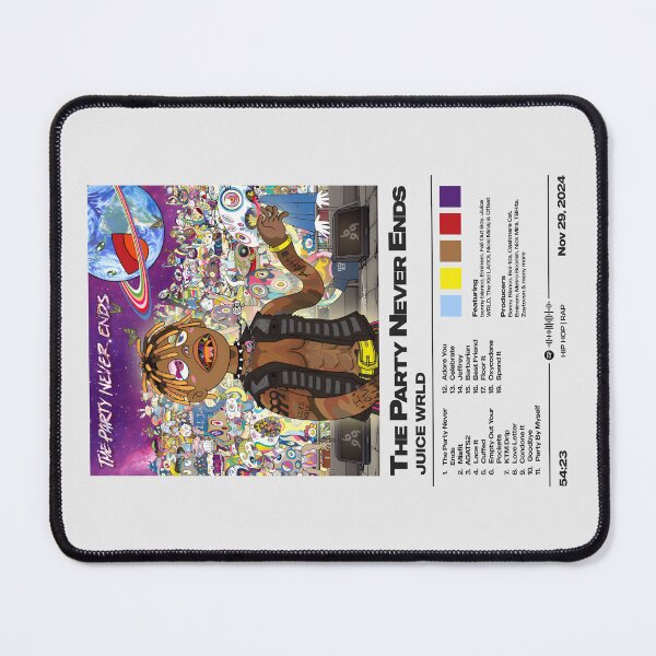 Item preview, The Party Never Ends by Juice WRLD Album Poster designed and sold by FourthWall Prints.
