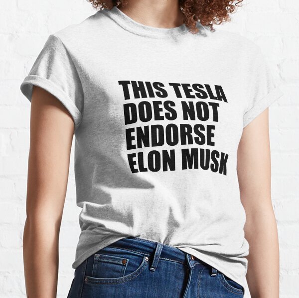 Item preview, Tesla Bumper Sticker - This Tesla does not endorse Elon Musk Sticker designed and sold by MiaSky Fox.