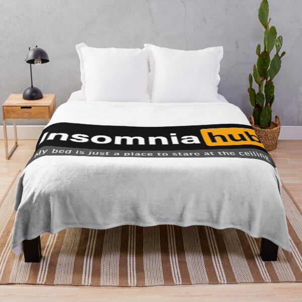 Item preview, Insomnia hub; My bed is just a place to stare at the ceiling. designed and sold by FoxWink Inc.