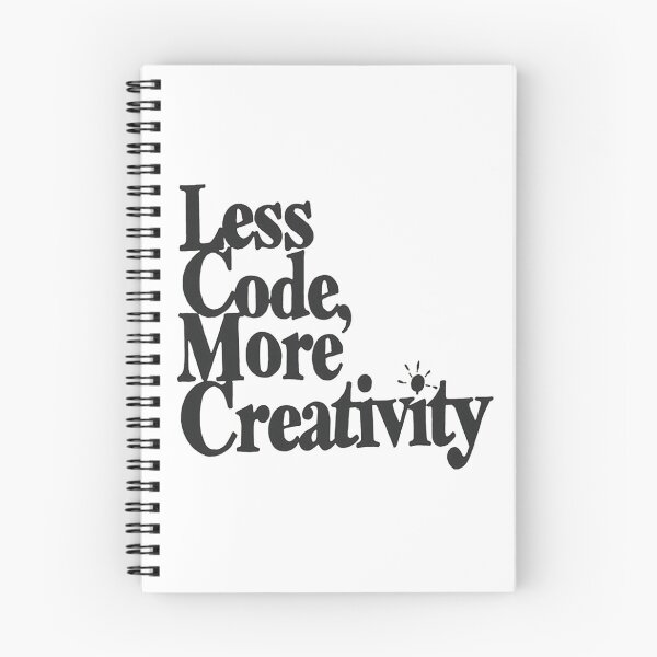 Item preview, Less code, More creativity designed and sold by Honeybee Designs.