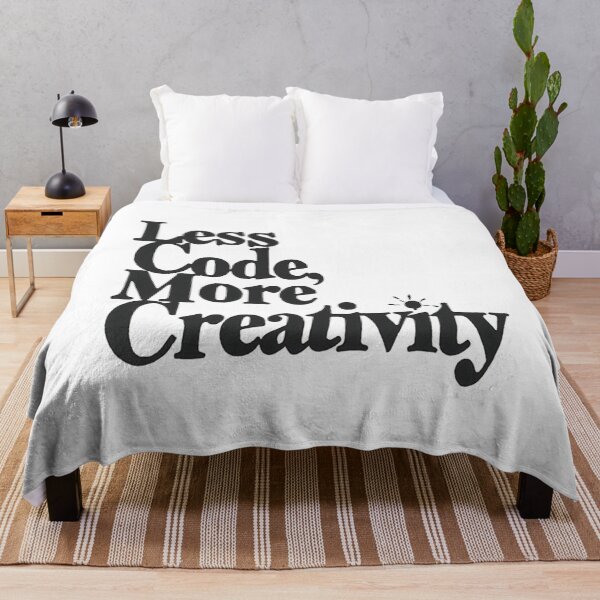 Item preview, Less code, More creativity designed and sold by Honeybee Designs.