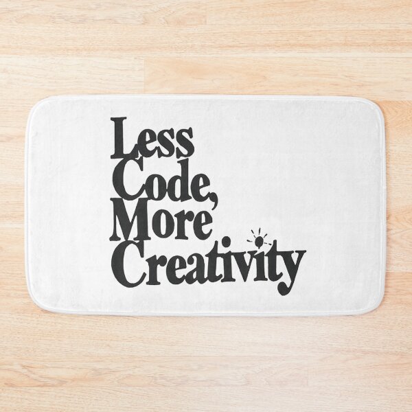 Item preview, Less code, More creativity designed and sold by Honeybee Designs.