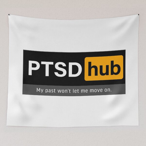 Item preview, PTSD hub; My past won't let me move on. designed and sold by FoxWink Inc.