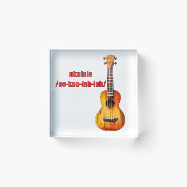 Item preview, ukulele: /oo-koo-leh-leh/ designed and sold by LogosMachina.