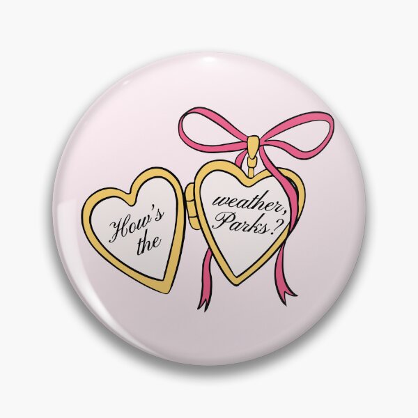 Item preview, how's the weather parks? magnolia parks and bj ballentine heart locket  designed and sold by catdiasart.