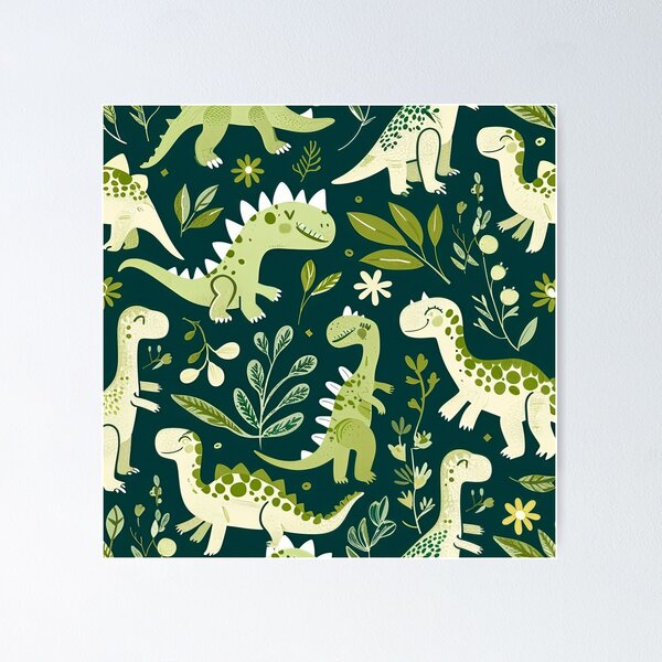 Item preview, Cute Folk Dinosaur 10 designed and sold by SparroCreative.