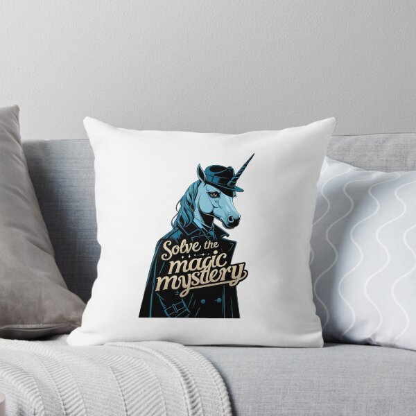 Item preview, Solve the Magic Mystery – Noir Detective Unicorn designed and sold by zoughlal.