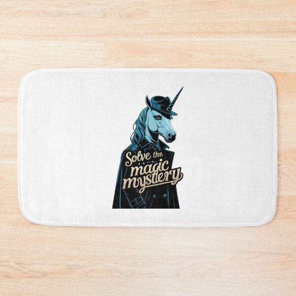 Item preview, Solve the Magic Mystery – Noir Detective Unicorn designed and sold by zoughlal.