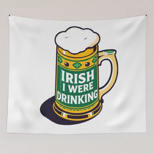 Item preview, "Irish I Were Drinking" designed and sold by Creative128.