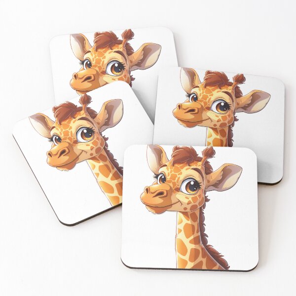 Item preview, Cute cartoon giraffe designed and sold by Stickermagician.
