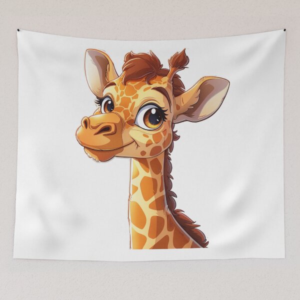 Item preview, Cute cartoon giraffe designed and sold by Stickermagician.