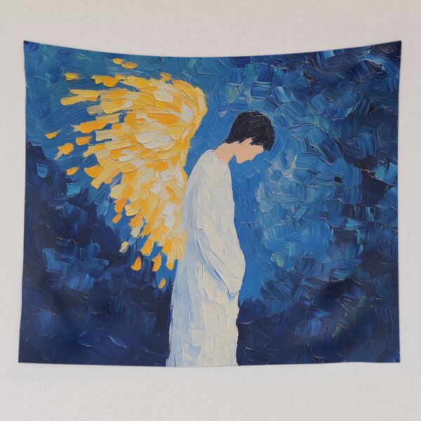 Item preview, Ángel | Estilo de pintura postimpresionista designed and sold by ComicsFactory.