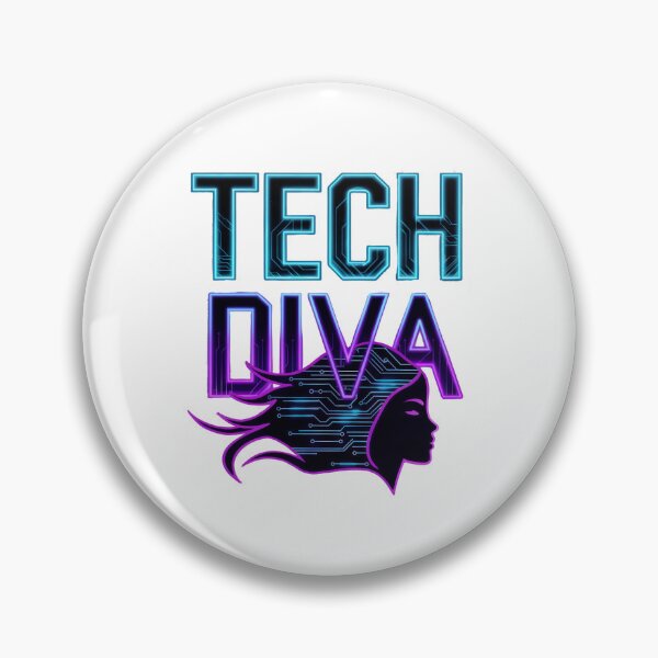 Item preview, Tech Diva:  Bold Neon Art Celebrating Women In Technology And Coding designed and sold by elynne9.