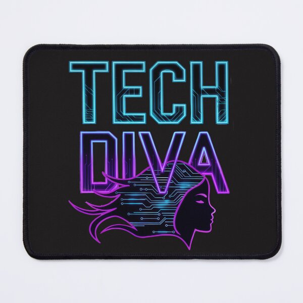 Item preview, Tech Diva:  Bold Neon Art Celebrating Women In Technology And Coding designed and sold by elynne9.