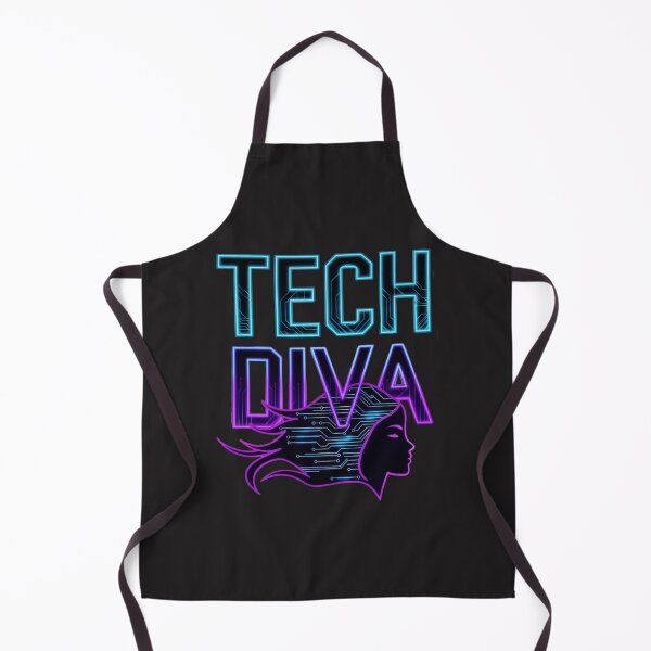 Item preview, Tech Diva:  Bold Neon Art Celebrating Women In Technology And Coding designed and sold by elynne9.