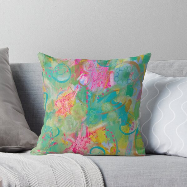 Neon Pink #1 Throw Pillow