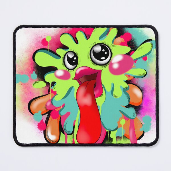 Item preview, Neon Splash Monster designed and sold by TohuBohuArt.