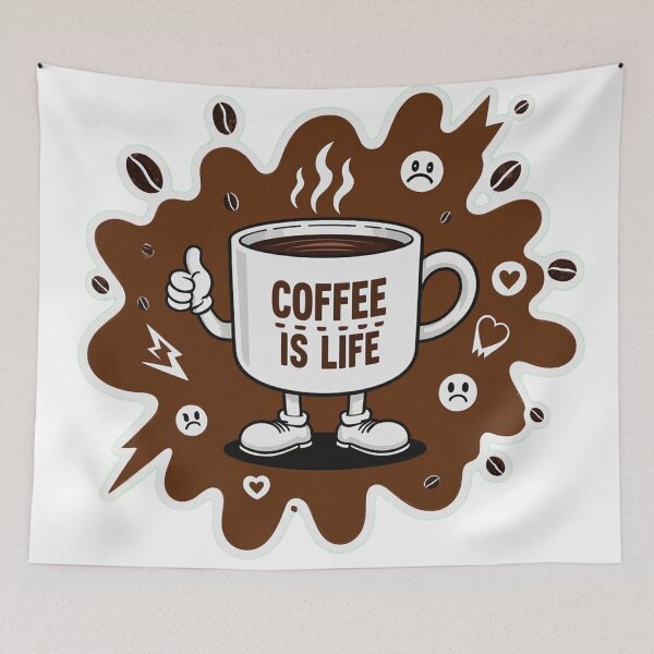 Item preview, Coffee is life designed and sold by Stickermagician.