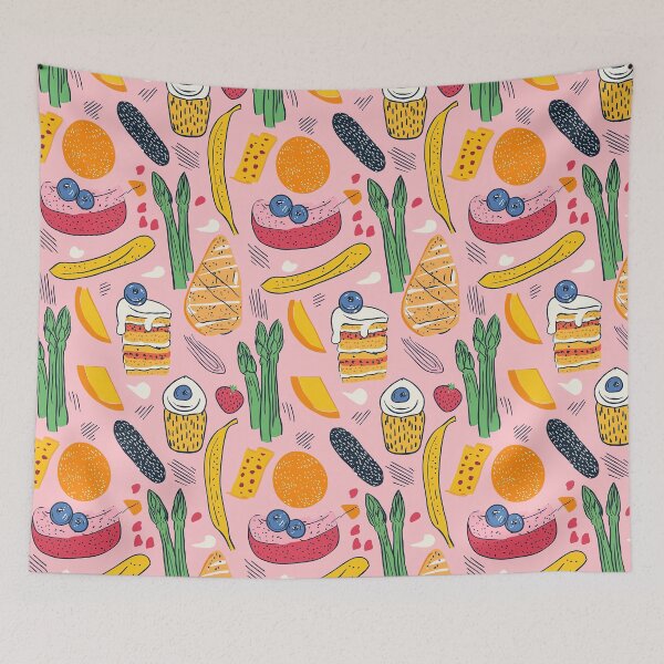 Item preview, Expressive and artistic food wallpaper designed and sold by Piotrek0001.