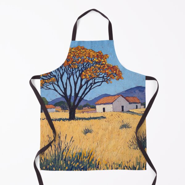 Item preview, Angola landscape | Post-impressionist painting style designed and sold by ComicsFactory.