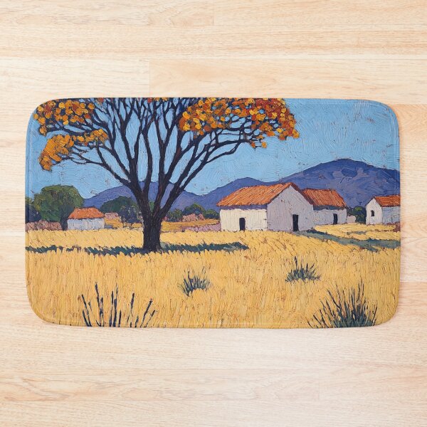 Item preview, Angola landscape | Post-impressionist painting style designed and sold by ComicsFactory.