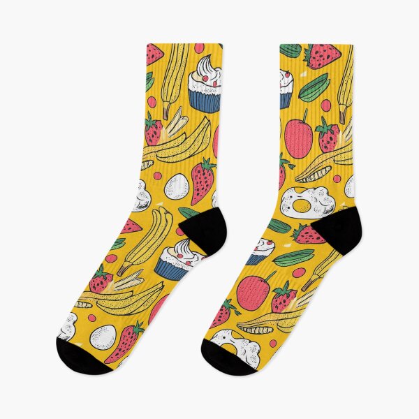 Item preview, Eye-catching food doodle composition designed and sold by Piotrek0001.